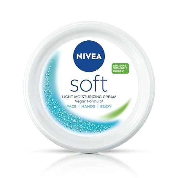 NIVEA Soft Light Moisturizer, 300 ml, for Face, Hand & Body, with Vitamin E & Jojoba Oil for Instant Hydration 4005808679829                 