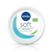 NIVEA Soft Light Moisturizer, 300 ml, for Face, Hand & Body, Non-Greasy Cream with Vitamin E & Jojoba Oil for Instant Hydration
