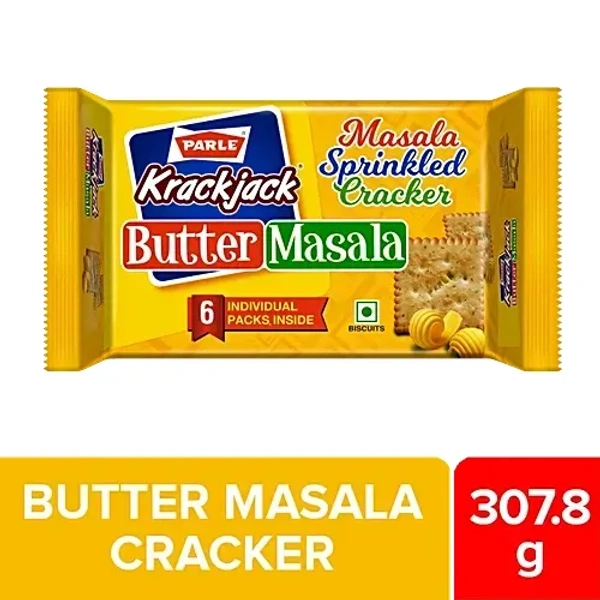 Parle Krackjack Butter Masala Biscuits, 307.8 g - 307.8