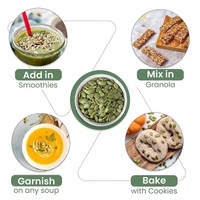 Nutraj Pumpkin Seeds 200g Pouch | Kaddu Beej | Seeds for Eating | Seed Cycling