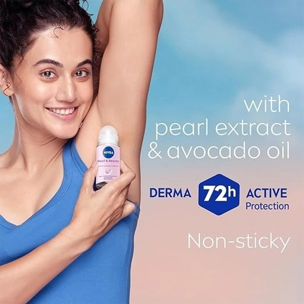 NIVEA Pearl & Beauty Unisex Deodorant Rool- On- 25 ml 42333005