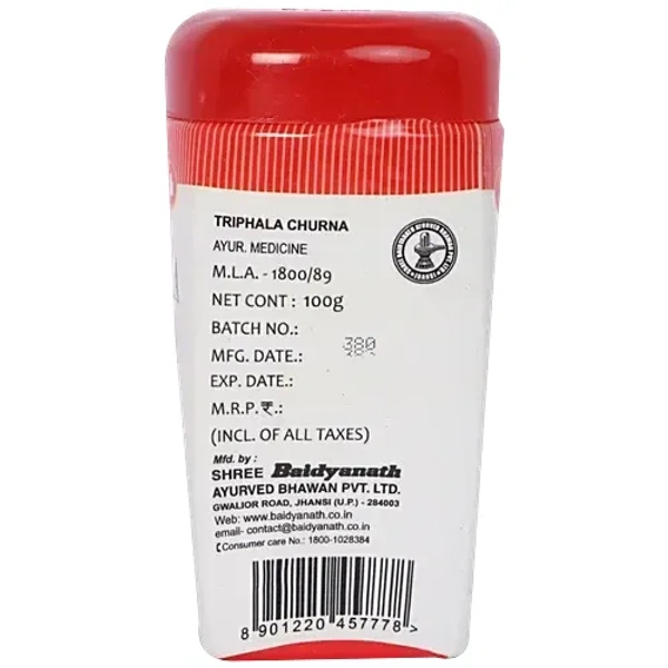 Baidyanath Ayurvedant Triphala Churna Powder - Improves Digestion, 100 g - 100g