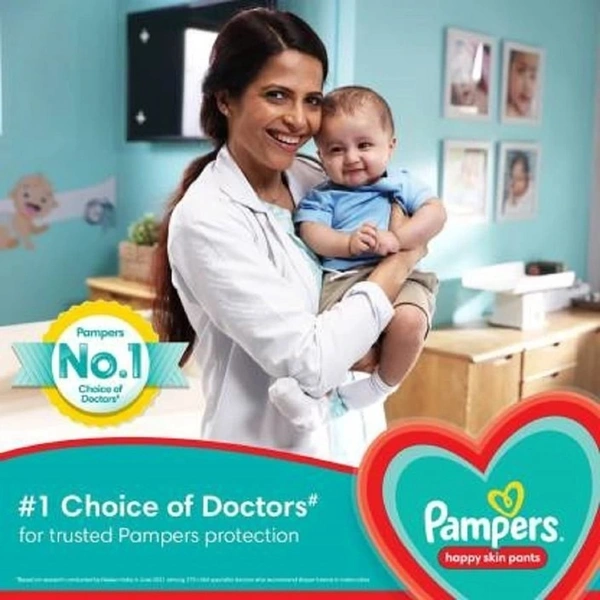 Pampers happy skin pants - L