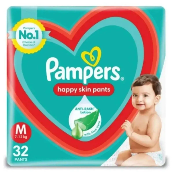 Pampers happy skin pants - M