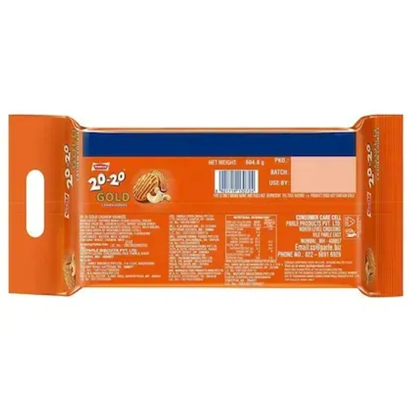 Parle 20-20 Gold Cashew Cookies 604.8 g