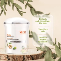 VLCC Pista Massage Cream 50g - For Intensive Hydration & Radiance | Improves Skin Complexion | Protects and Strengthens the Skin | Power of 10 Natural Extracts. 8906008450811