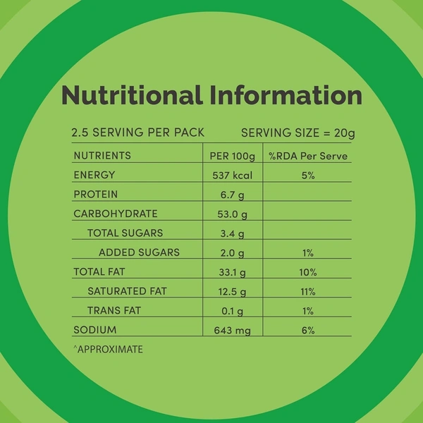Lays Potato Chips American Style Cream & Onion Flavour, 79.7g/73.7g(67g+6.7g)(Weight May Vary) - 73.7g