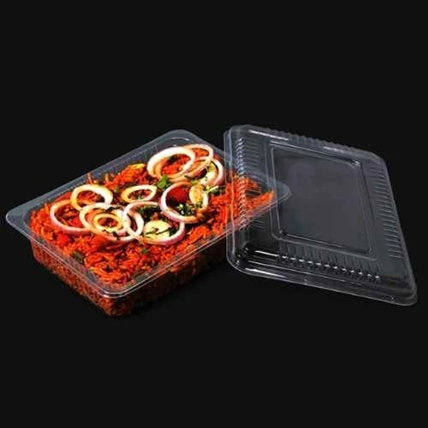 Paras Polymers Premium Quality Pastic Containers  - 600 ML, Transparent