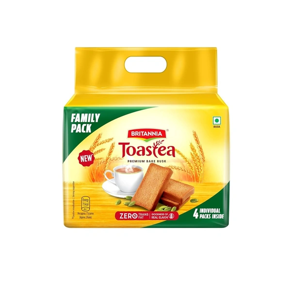 Britannia Toastea Premium Bake Rusk 1Kg (250g X 4) - 1kg