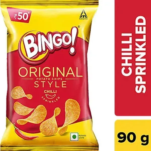 Bingo Original Style Potato Chips - Chilli Sprinkled, 100 g