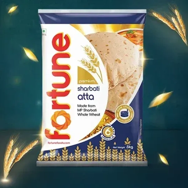 Fortune Premium Sharbati Atta 5 kg Pouch