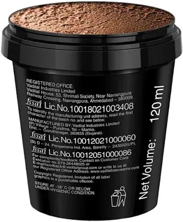 vadilal silk choclate 120 ml - 120 ml