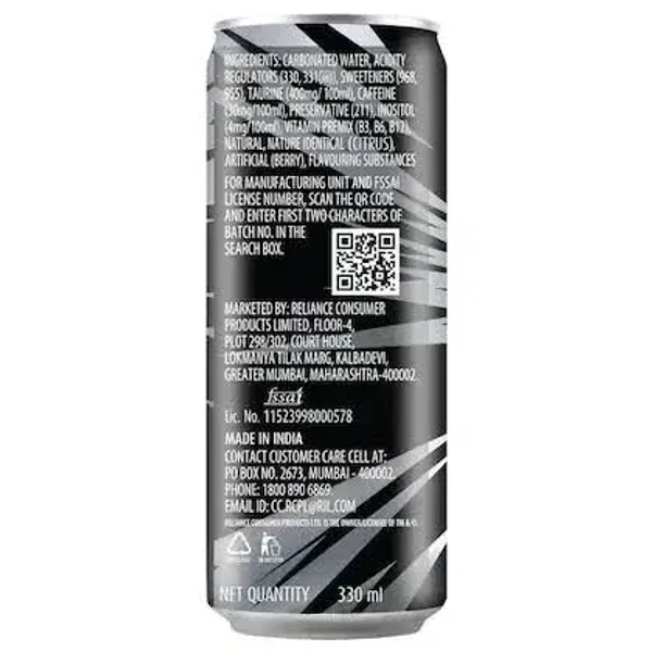 Campa Energy Drink Zero Sugar Can  - 185 ml