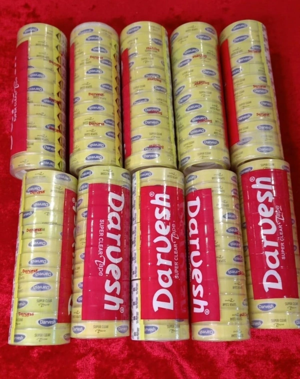 darvesh super clear tape 12mm - 12mm, Chartreuse Yellow