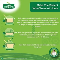 TATA Sampann Unpolished Kala Chana, Packaging Size: 500 g 