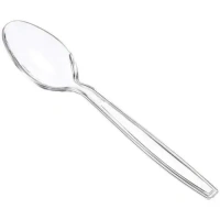 Ruchi & Company Plastic disposable Spoon | Premium Quality - Transparent