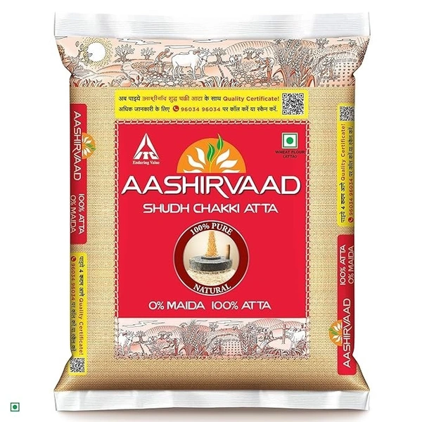 Aashirvaad Shudh Chakki Atta[100%Atta,0%Maida] 5kg