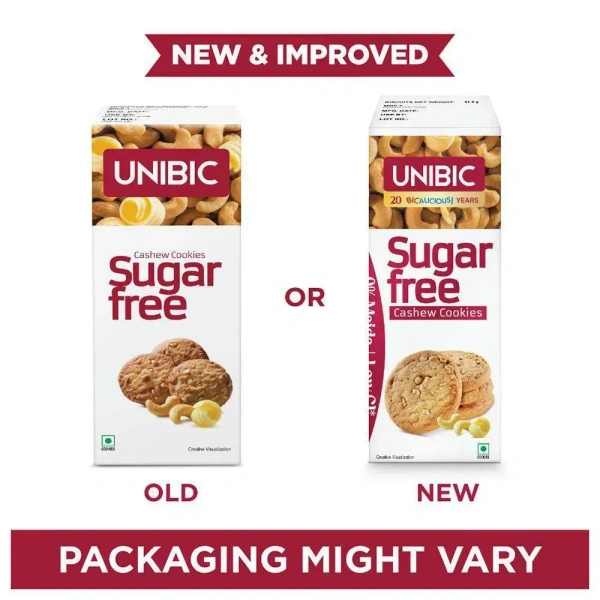 Unibic Sugar Free Cashew Cookies - 67.5 gm