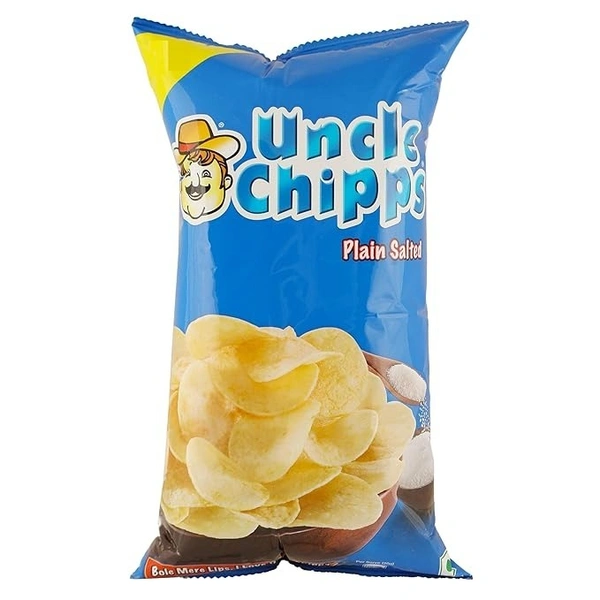 Uncle Chips Plain Salted 80 gm Pouch