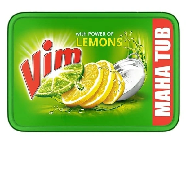 Vim Dishwash Bar Lemon Tub, Removes Stain And Grease From Utensils  With Power Of Lemon, 500 g 8901030972102       