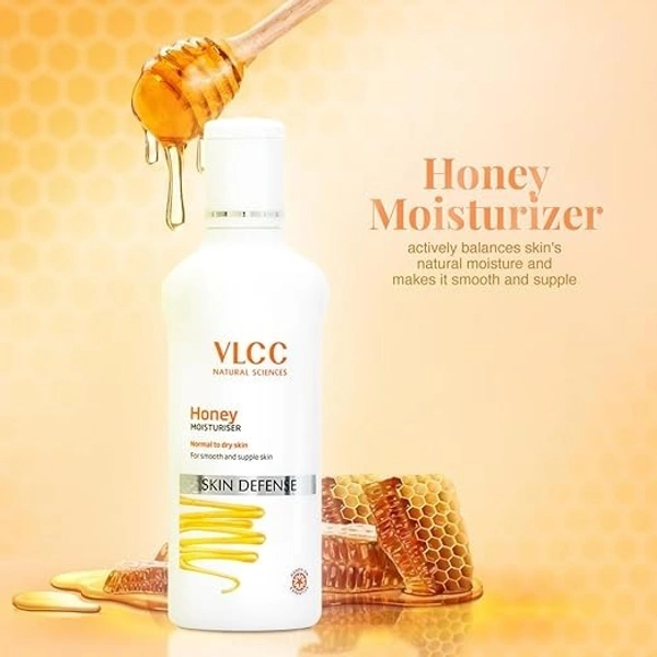 VLCC Honey Moisturiser - 100g - Non-Greasy, Deep Moisturization and Lightweight with Honey, Shea Butter, Fenugreek Extract & Wheat Germ Oil | Normal to Dry Skin 8906008450743