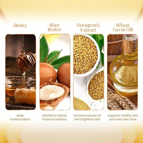 VLCC Honey Moisturiser - 100g - Non-Greasy, Deep Moisturization and Lightweight with Honey, Shea Butter, Fenugreek Extract & Wheat Germ Oil | Normal to Dry Skin 8906008450743