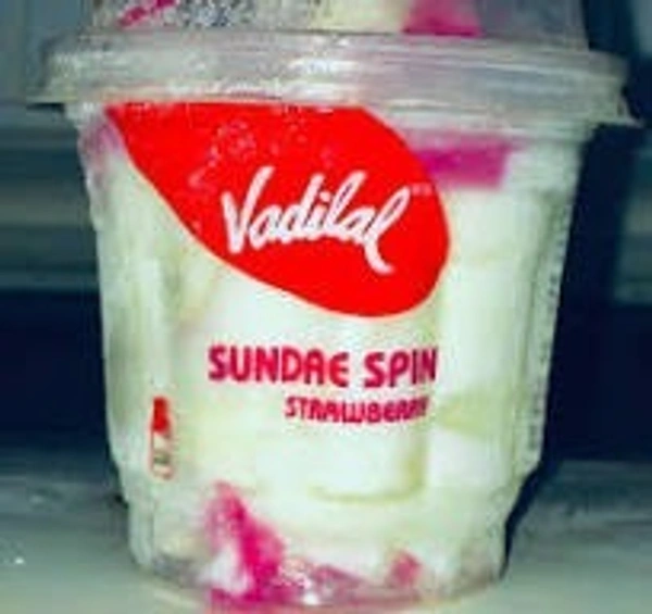 vadilal strawberry sundae spin