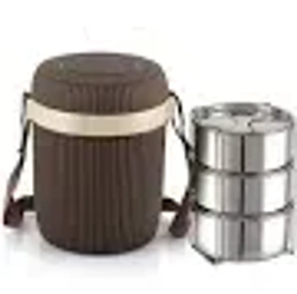 cello  insulated lunch carrier wow-3 - 500 ml, Soya Bean