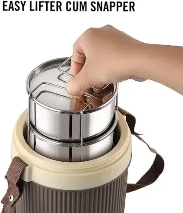 cello  insulated lunch carrier wow-3 - 500 ml, Soya Bean