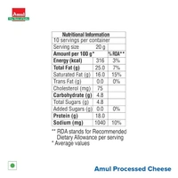 Amul A+ Cheese Slices, 200g - 200g