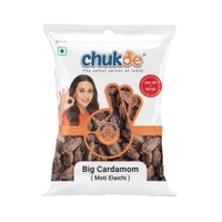 Chukde Moti Elaichi, Big Black Cardamom Whole Spices - 50g