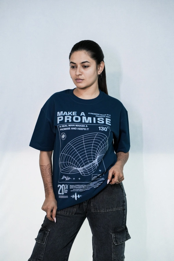 Make A Promise- Unisex Oversized T-Shirt 100% Premium Cotton