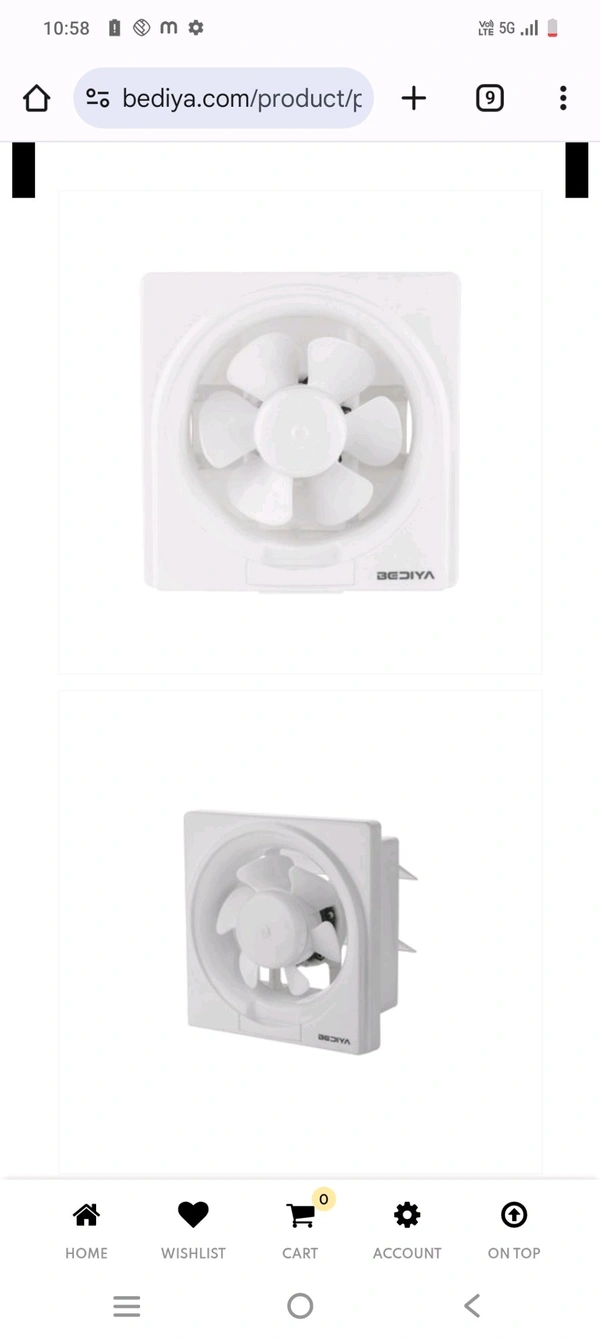 BEDIYA  GUSTY  VENTILTION FAN 
