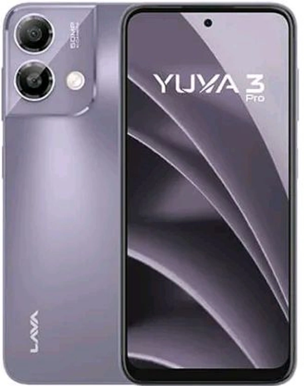 Lava Yuva Smart Phone 4GB ,8GB RAM/128GB  ROM  (Meadow Purpal)