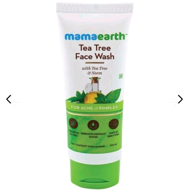 Mamaearth Tea Tree Natural Face Wash For Acne & Pimples For Normal & Dry Skin (100ml)