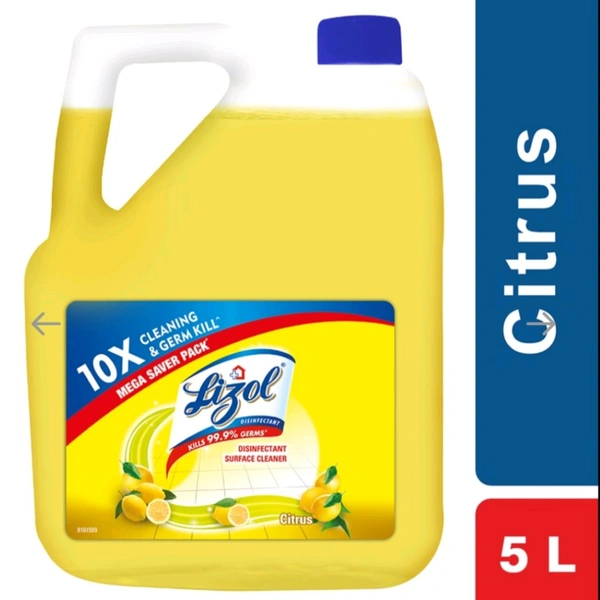 Lizol Disinfectant Surface Cleaner Citrus (5L) - 5