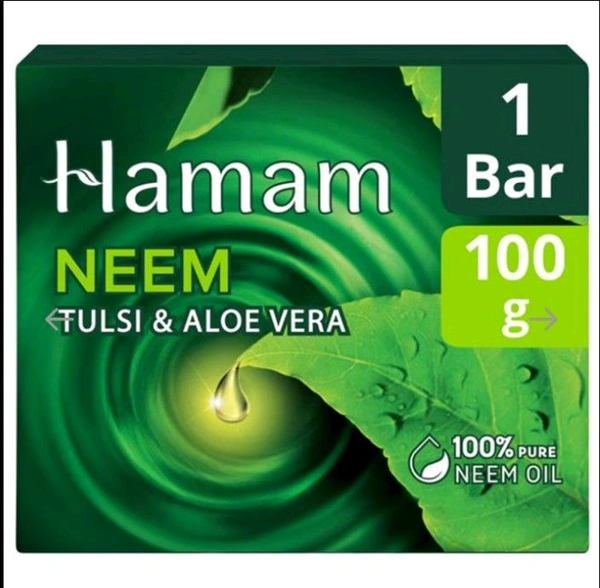 Hamam Neem Tulsi & Aloe Vera Bathing Soap (100g)