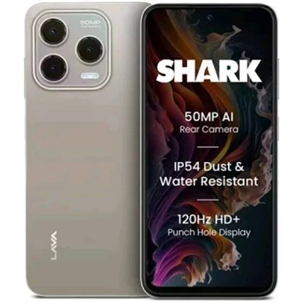 Lava  Shark 5G 4 GB ,64GB Rom , Titanium Gold 