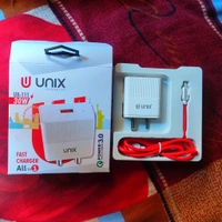 Unix Charging Lives Type B/UX-111/30W/Fast Charger All In One/Power 3.0 Quick Charger  - White