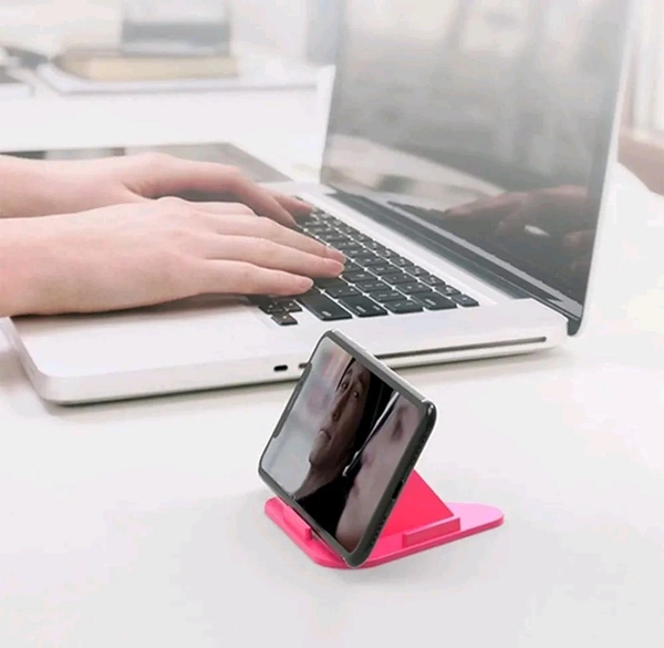 Three-Sided Triangle Desktop Stand Mobile Paradise Universal Phone Pyramid Shape Holder Desktop Stand (Multi Color) Mobile Holder