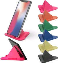 Three-Sided Triangle Desktop Stand Mobile Paradise Universal Phone Pyramid Shape Holder Desktop Stand (Multi Color) Mobile Holder