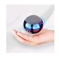 Mini JBL Boost 4 Bluetooth Speaker 4D Mini Electroplating Round Steel Speaker - Multicolor Random Colour - Pack of 1