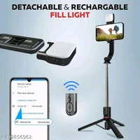DEEP TRADERS***Selfie stick with light Wireless Bluetooth Foldable (R1S) Extendable, Portable