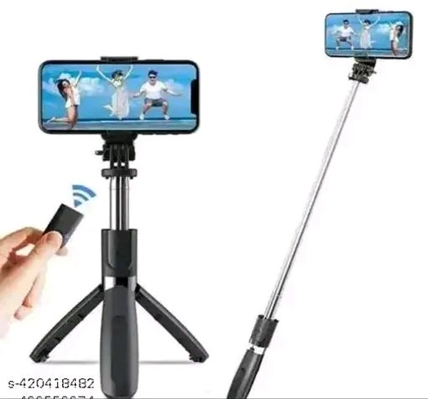 Wireless Bluetooth Foldable R1 Mini Tripod Extendable Selfie Stick Monopod Mobile Phone Holder Stand Portable Selfie Stand