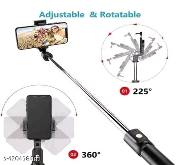 Wireless Bluetooth Foldable R1 Mini Tripod Extendable Selfie Stick Monopod Mobile Phone Holder Stand Portable Selfie Stand