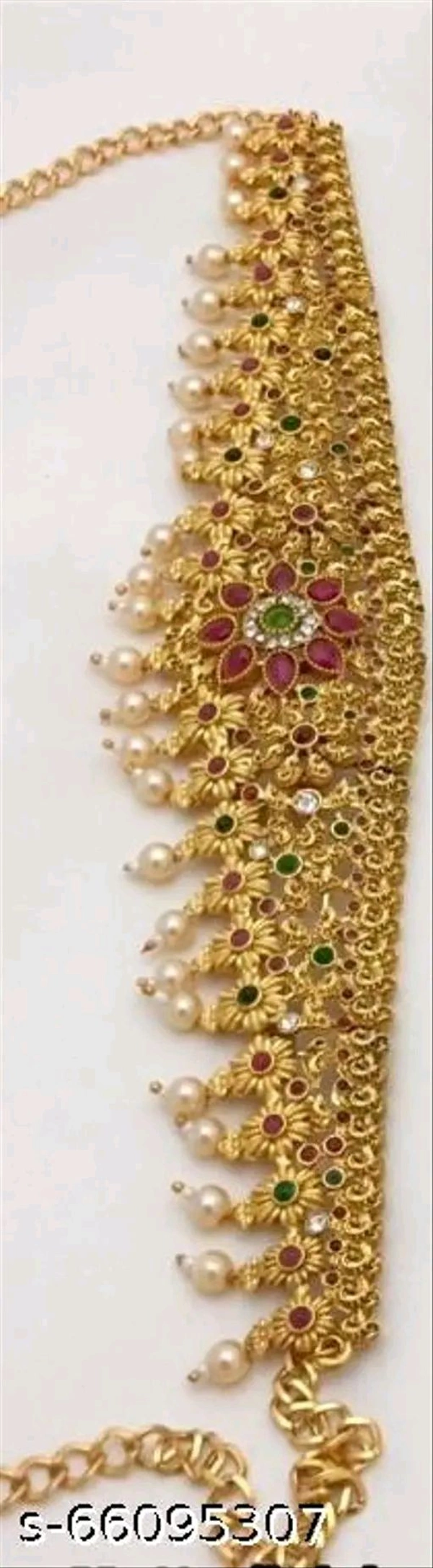 South Indian Bridal Double Necklace With Earring And Maangtikka And Kamarpattu Jewellery Set