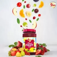 9' Am 9am Mixed Fruit Jam 1Kg, Pure, Natural & Organic Ingredients Sweet, Tasty & Healthy 1 kg - 1 kg, Red