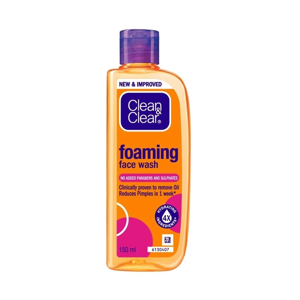 Clean & Clear Foaming Face Wash For Oily Skin, 150ml - 150Ml