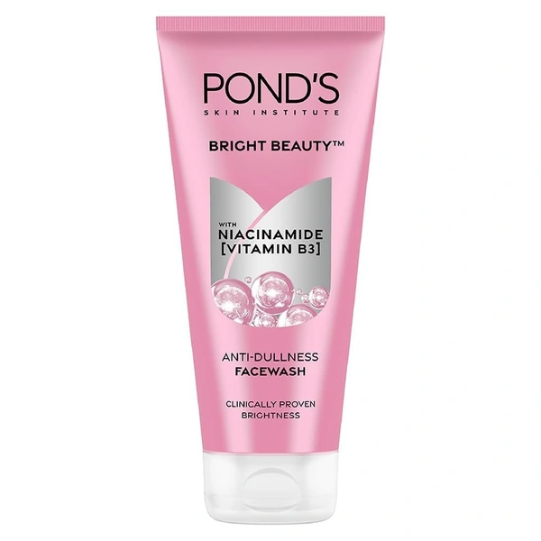 POND'S POND's Bright Beauty Anti-Dullness & Brightening Facewash With Niacinamide | For Glass-Skin Like Shine And With 4X Visibly Brighter Skin, 200Gm - 200 g, white