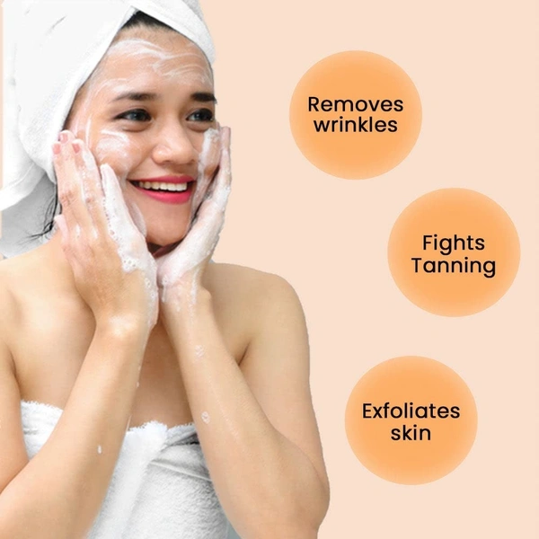 Cipla Health Astaberry Vitamin C Face Wash Scrub for Glowing Skin- With Vitamin C | Neem & Orange Peel Extract | Skin Illumination & Exfoliating  - 60, Orange